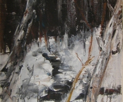 Bachlauf im Winter