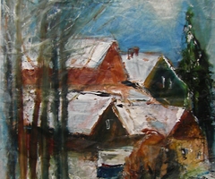 Haeuser im Erzgebirge